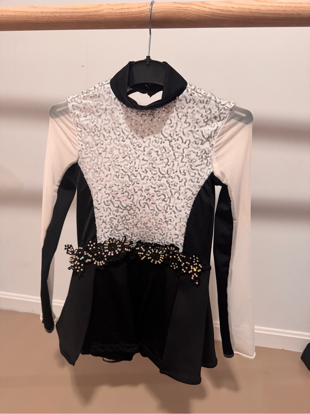 Weissman Black and White Sparkle Dance Costume